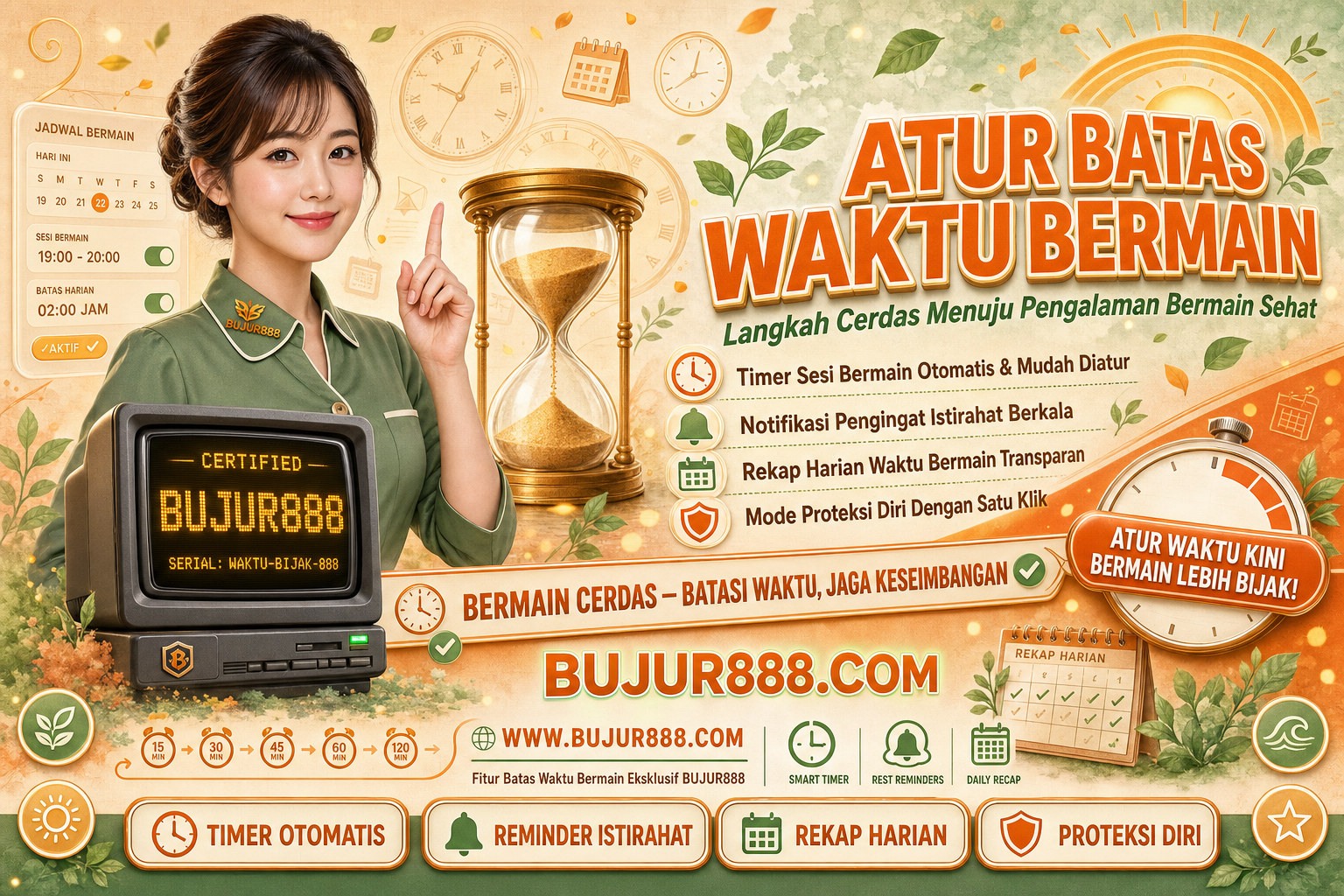 Bujur888 か Langkah Cerdas Mengatur Batas Waktu Bermain Secara Lebih Bijak